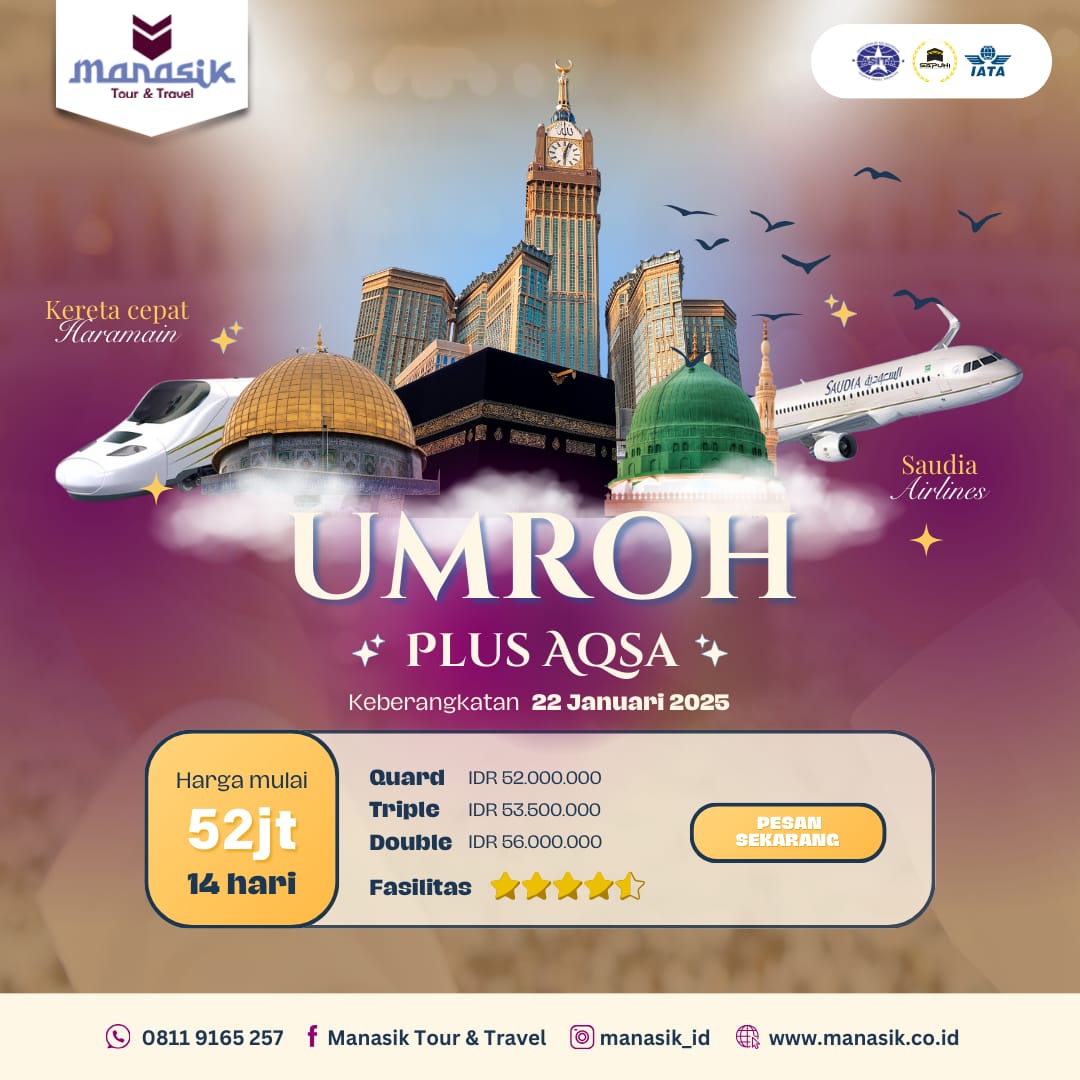 Paket Umroh Plus Aqsa