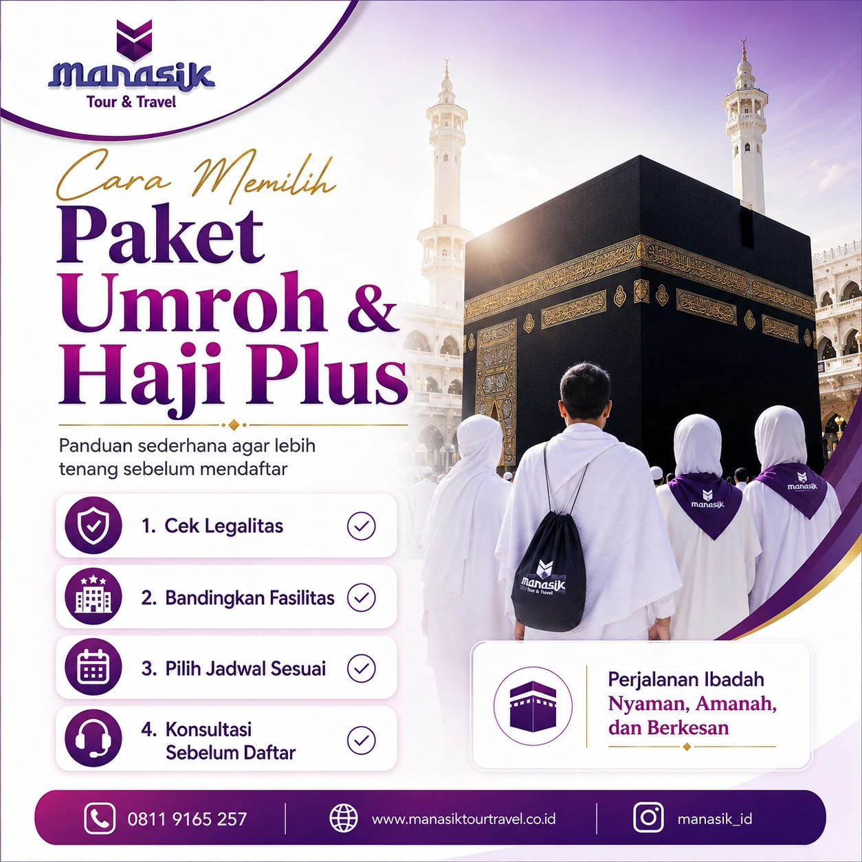 Cara memilih paket Umroh dan Haji Plus sesuai kebutuhan jamaah