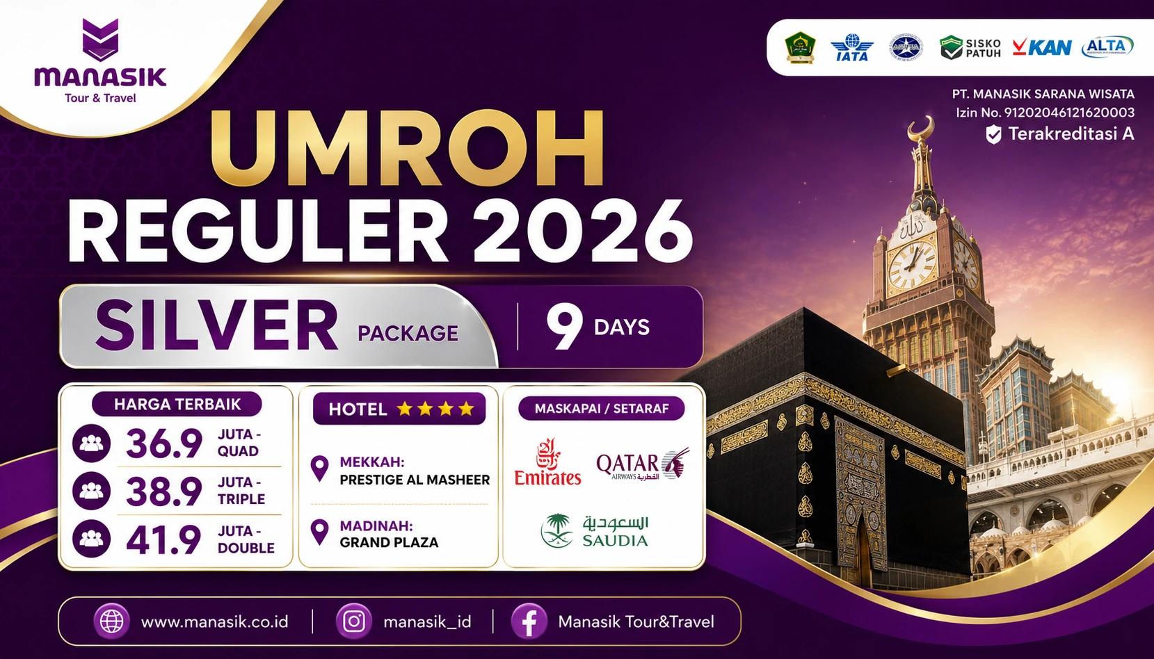 Paket Umroh Silver Manasik Tour Travel