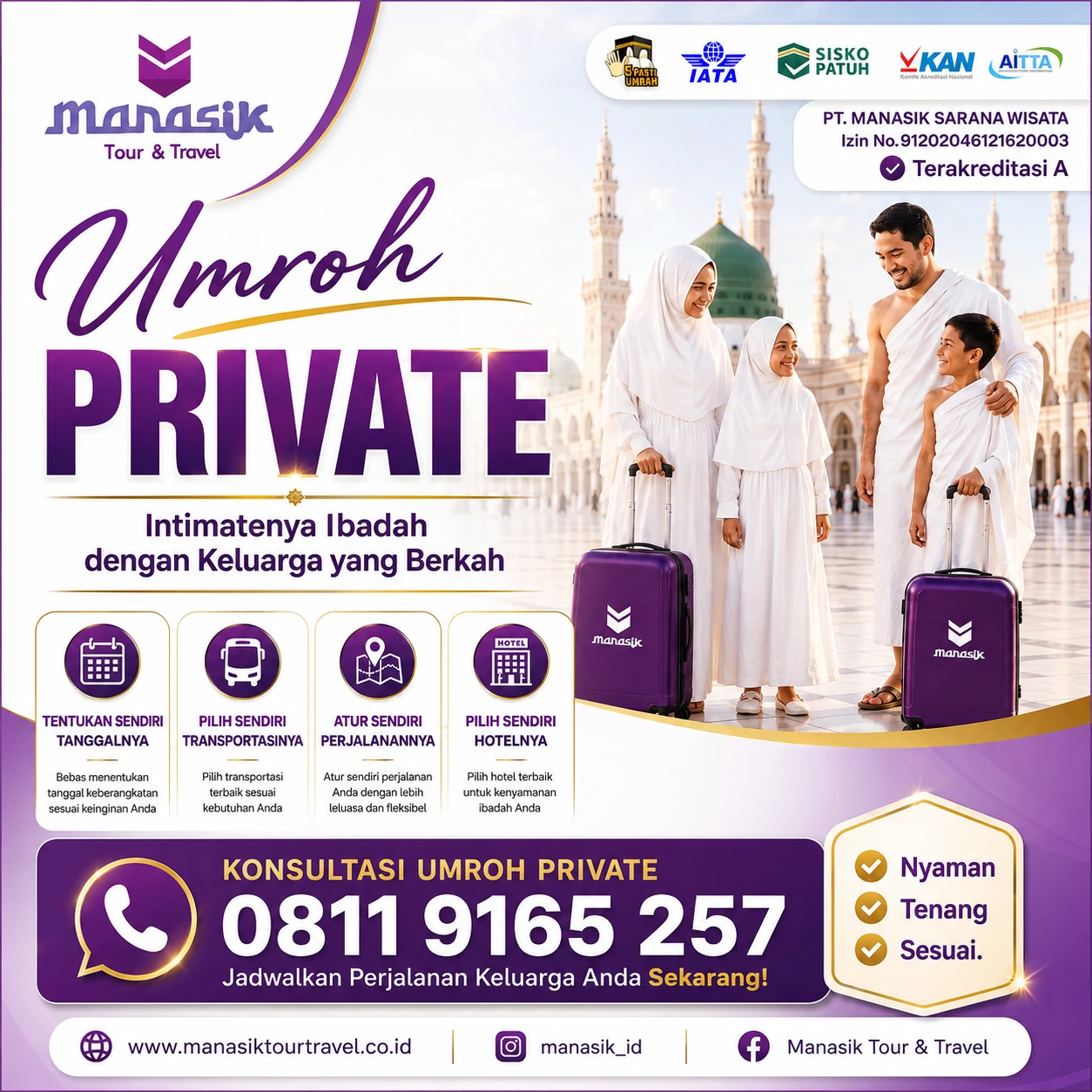 Umroh Private Manasik untuk keluarga dan rombongan