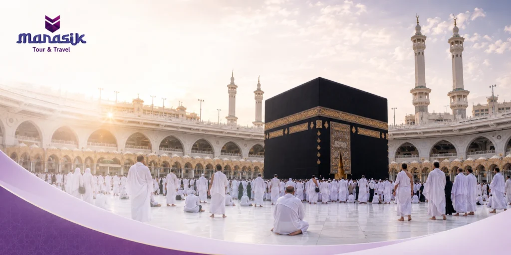 jamaah Haji di sekitar Masjidil Haram