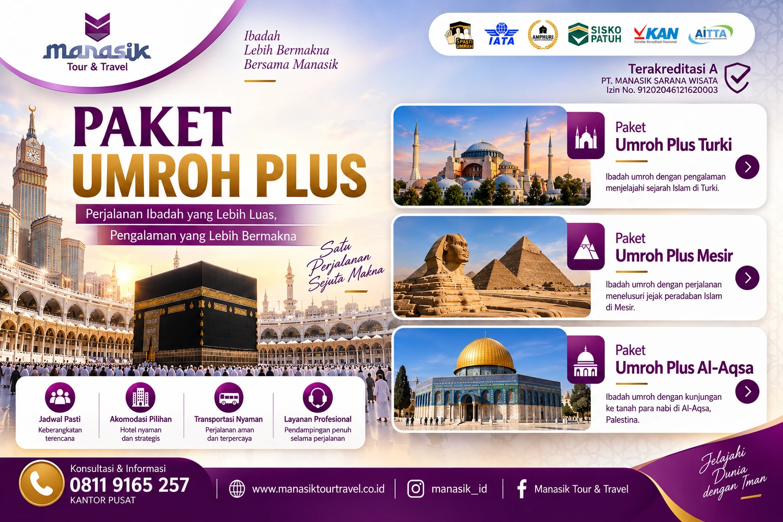 Paket Umroh Plus Manasik Tour Travel